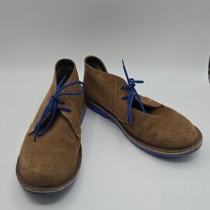 Veldskoen | Chukka Brown Suede Blue Sole Lace Up Desert Boot Size 15